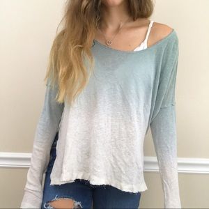 We the Free Starry Night Ombre’ Long Sleeve Top